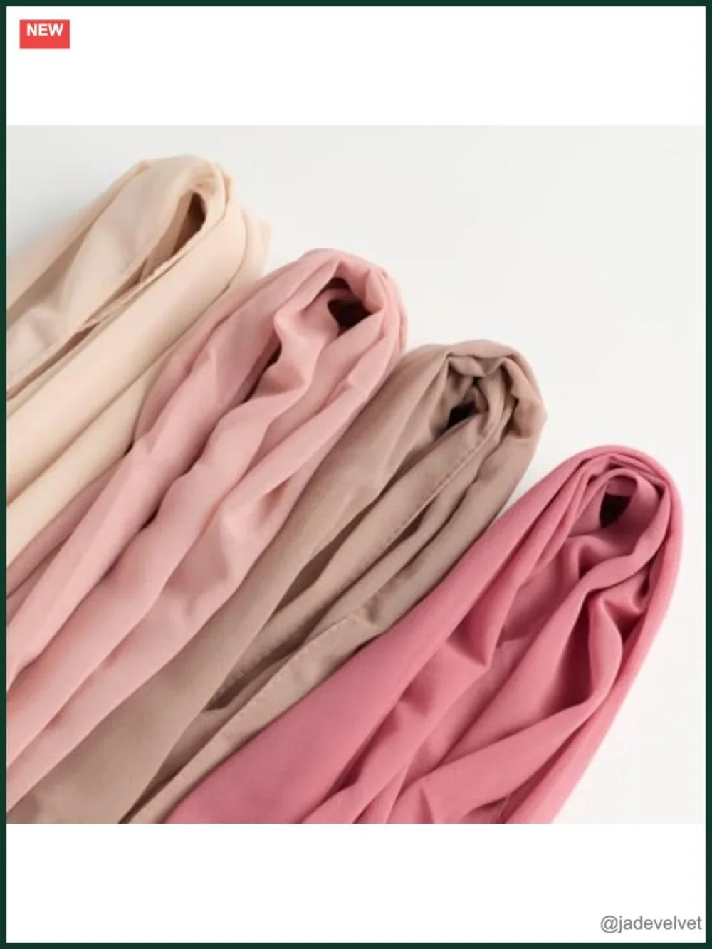 4 Pcs Chiffon Hijab Scarves Shawl Long Scarf Wrap with Gift Box